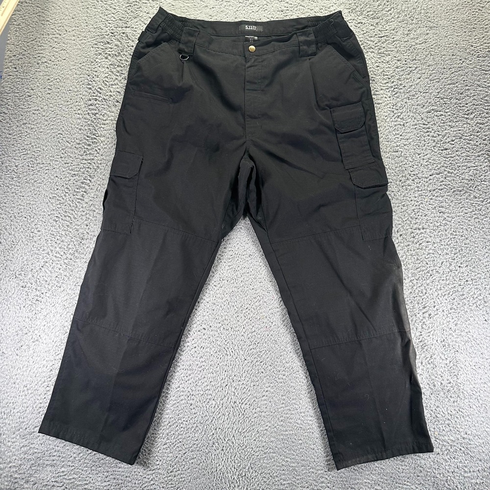 5.11 Tactical Pant Mens 42x30 Black Polyester Cargo Straight Workwear Technician